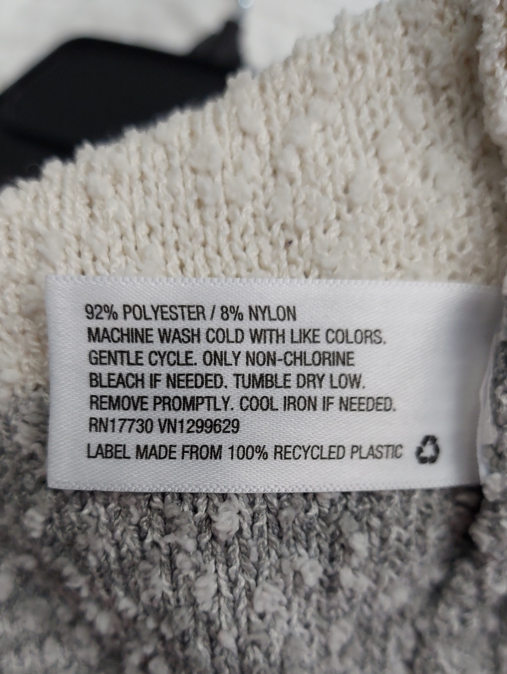 Knox Rose Cream and Gray Fall Striped Soft Crewneck Sweater, Size XL, Like New▪︎ - Picture 5 of 7
